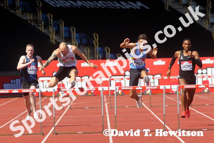 Mens 400 metres hurdles, 2019 Muller British Championships, Alexander Stadium, Birmingham. Photo: David T. Hewitson/Sports for All Pics